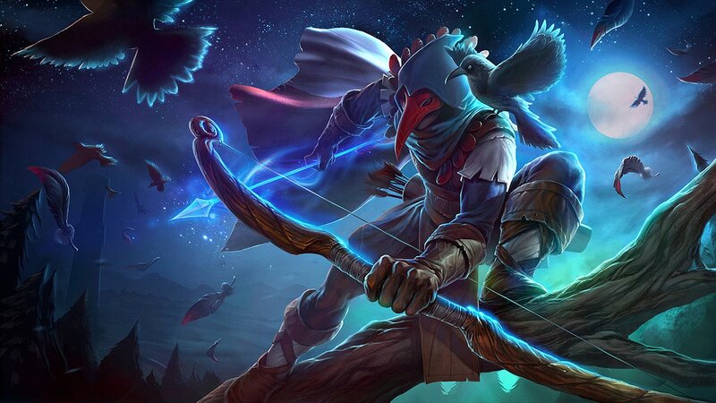 Archer with Crow Mask