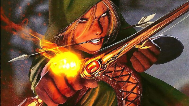 Archer with Flaming Arrow