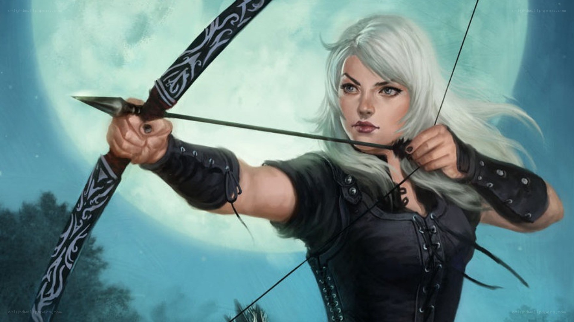 archer with silver hair