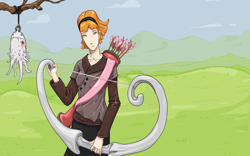 archer with tentacle bow