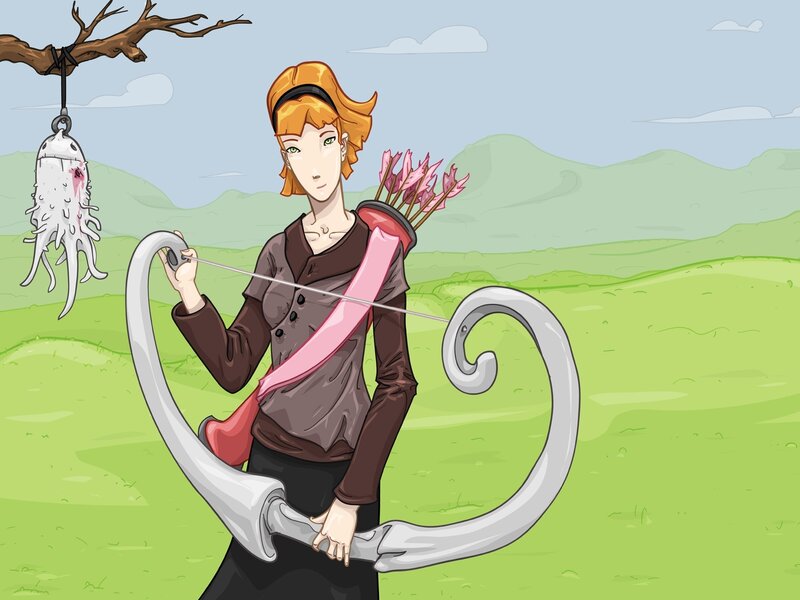 archer with tentacle bow