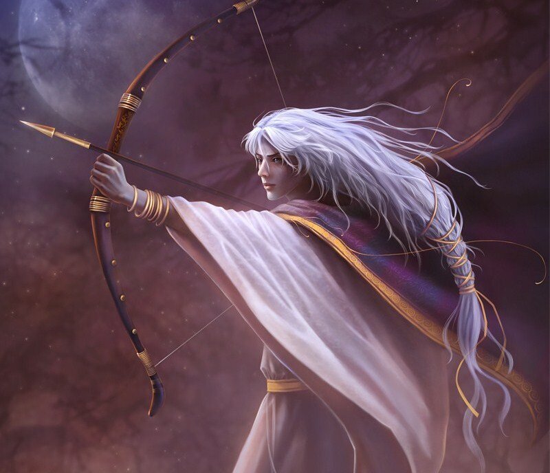 Archer with White Hair — Dramatic