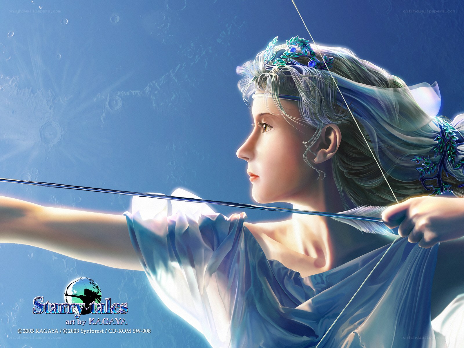 archer woman in blue