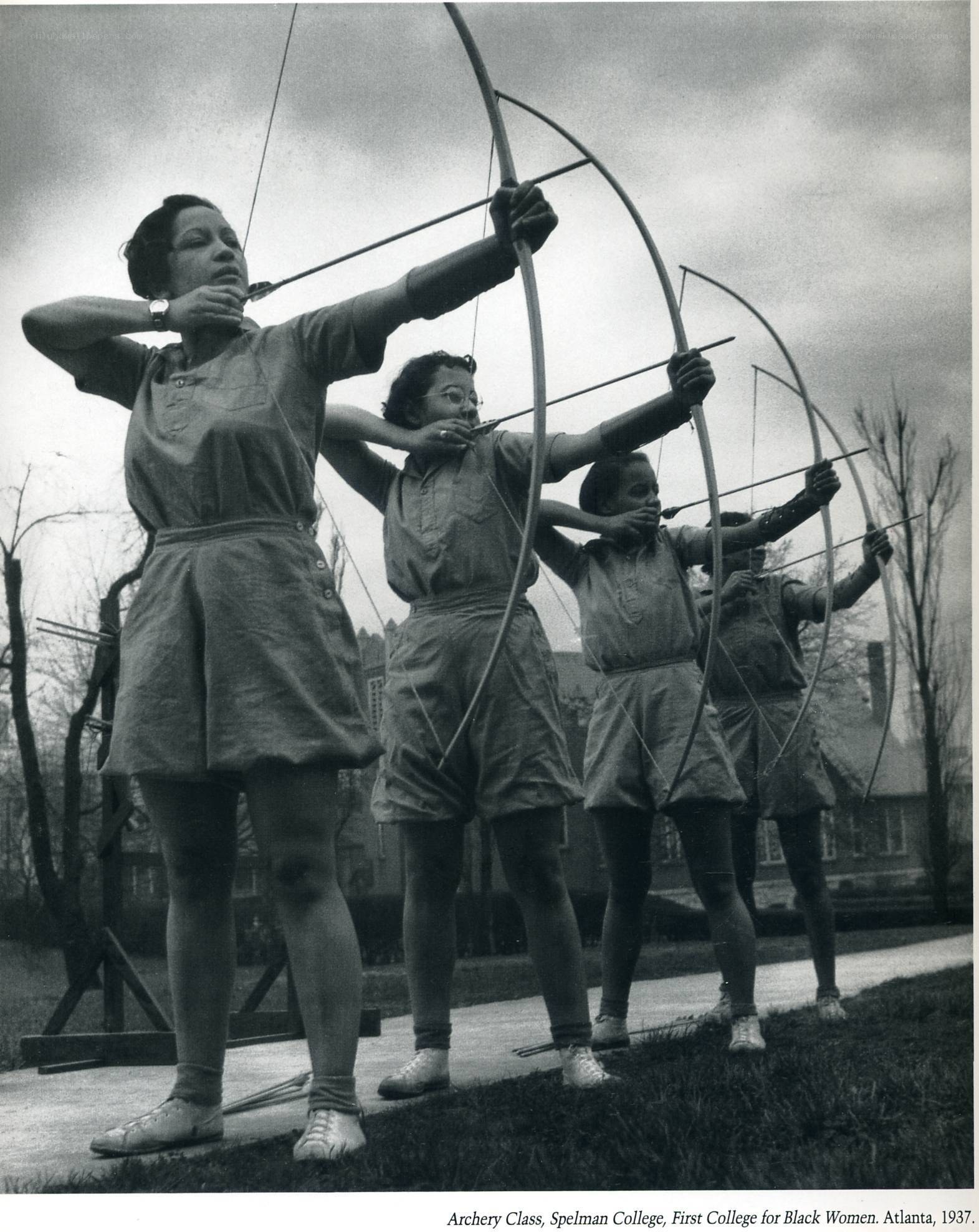Archery class at Spelman College