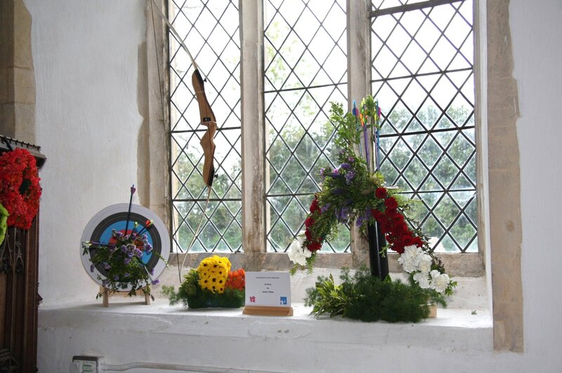 Archery Display in Window