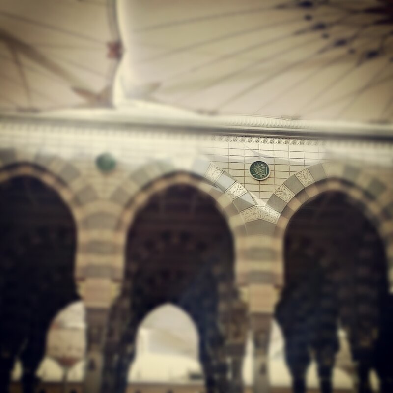 arches in a mosque interior
