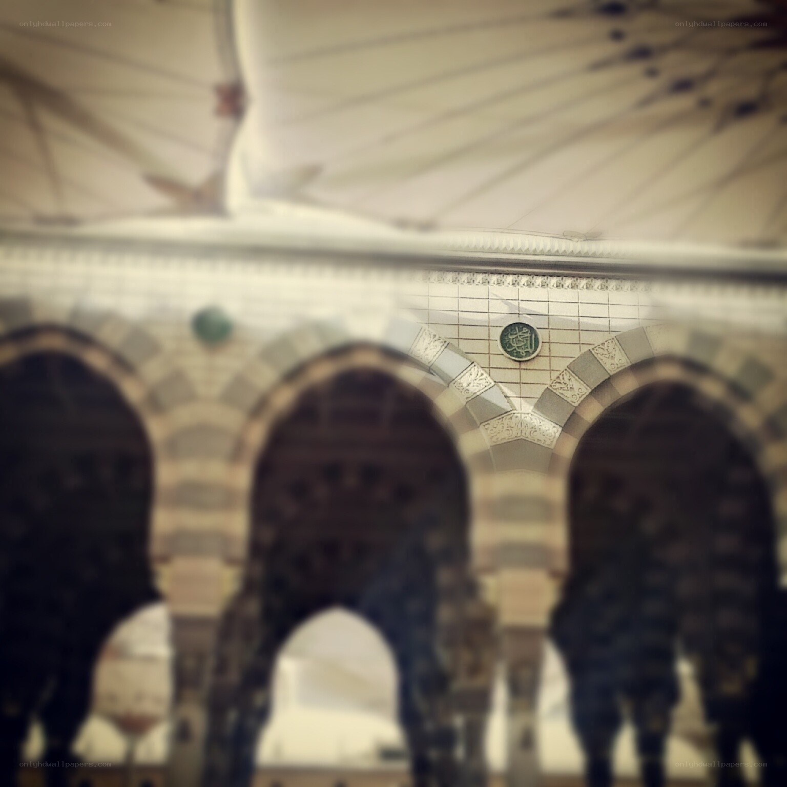 arches in a mosque interior
