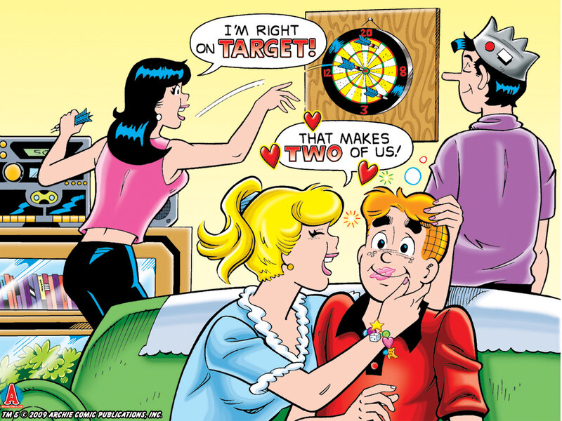 Archie and friends at a game night