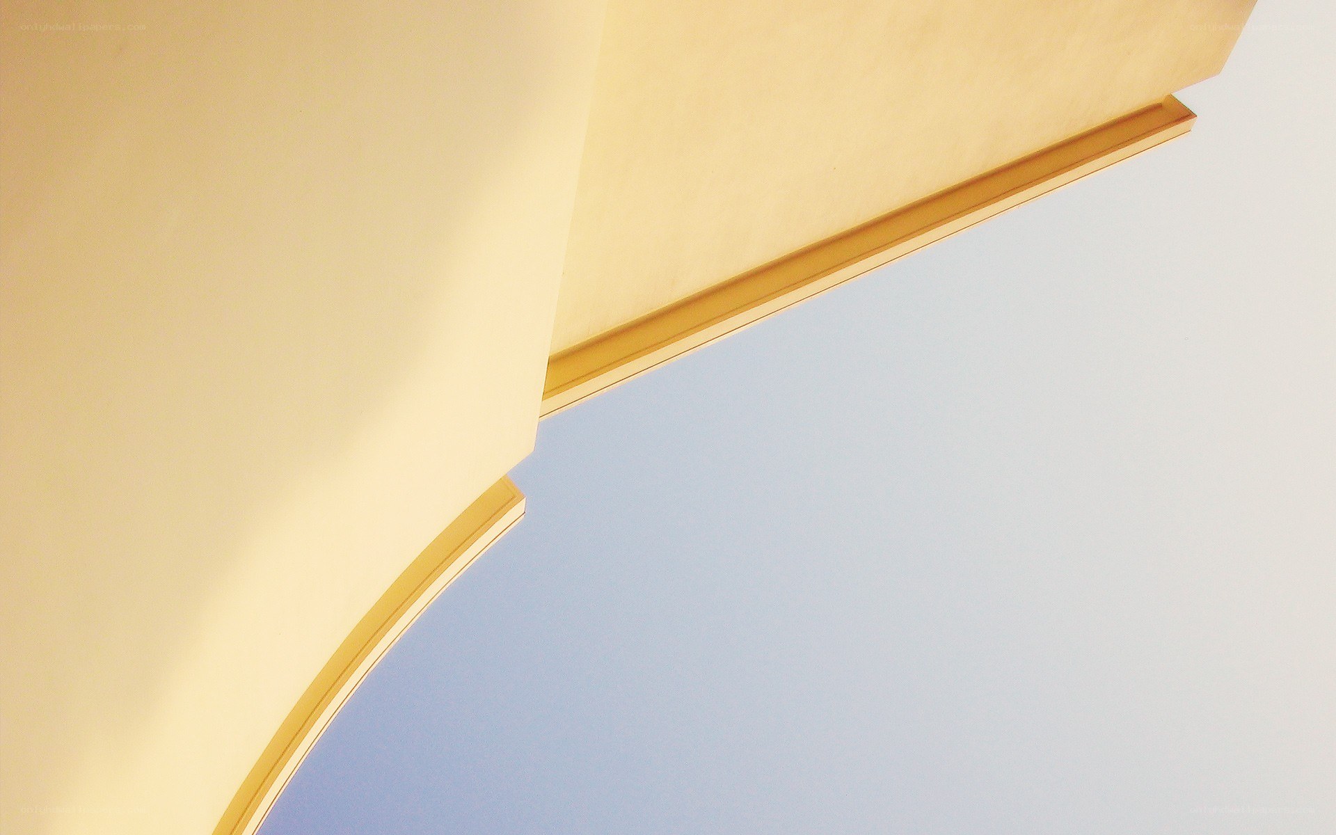 architectural curve against sky