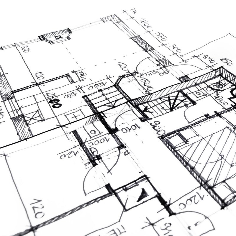 architectural floor plan sketch