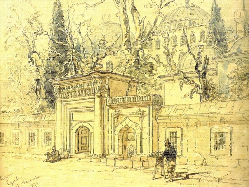 Architectural Sketch of Mosque