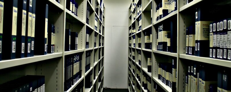 archive storage aisle