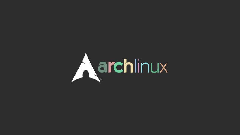 Archlinux Logo — Black, Minimalist