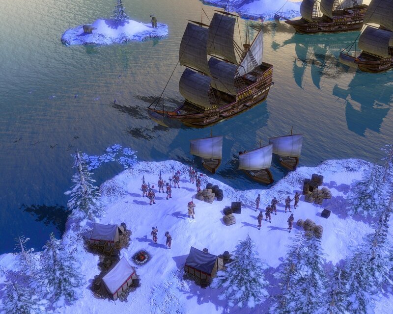 Arctic exploration camp