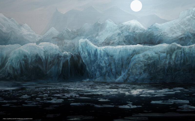 Arctic glacier landscape
