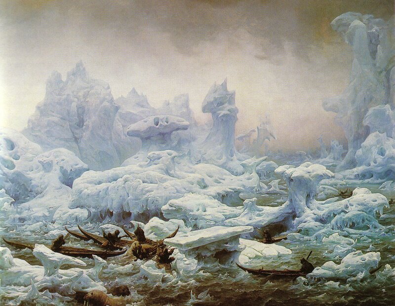 Arctic Ice Floe Scene
