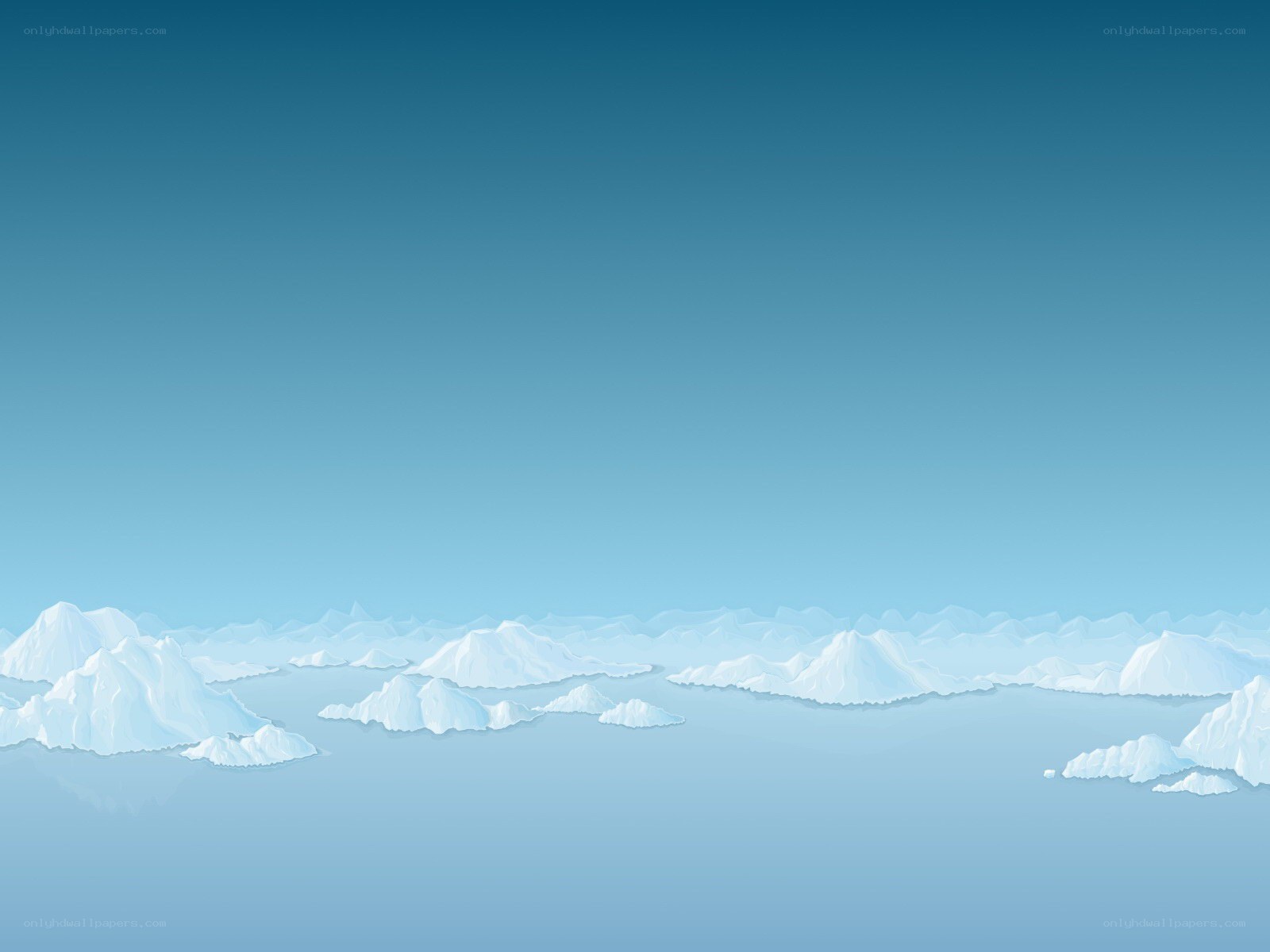 arctic icebergs floating