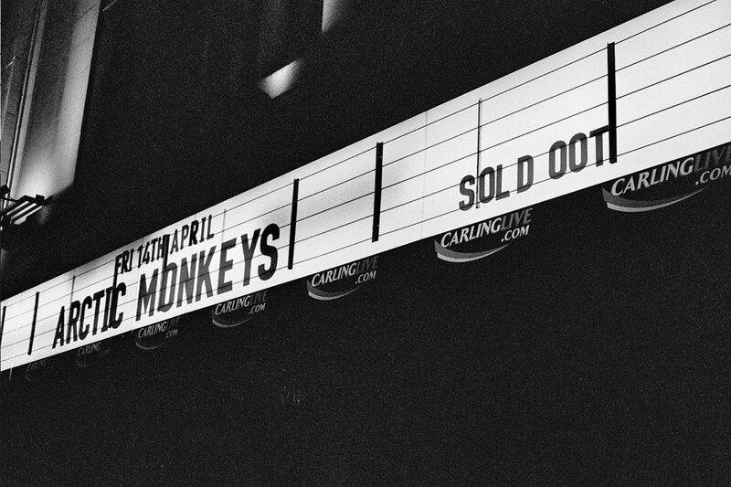 Arctic Monkeys Concert Sign