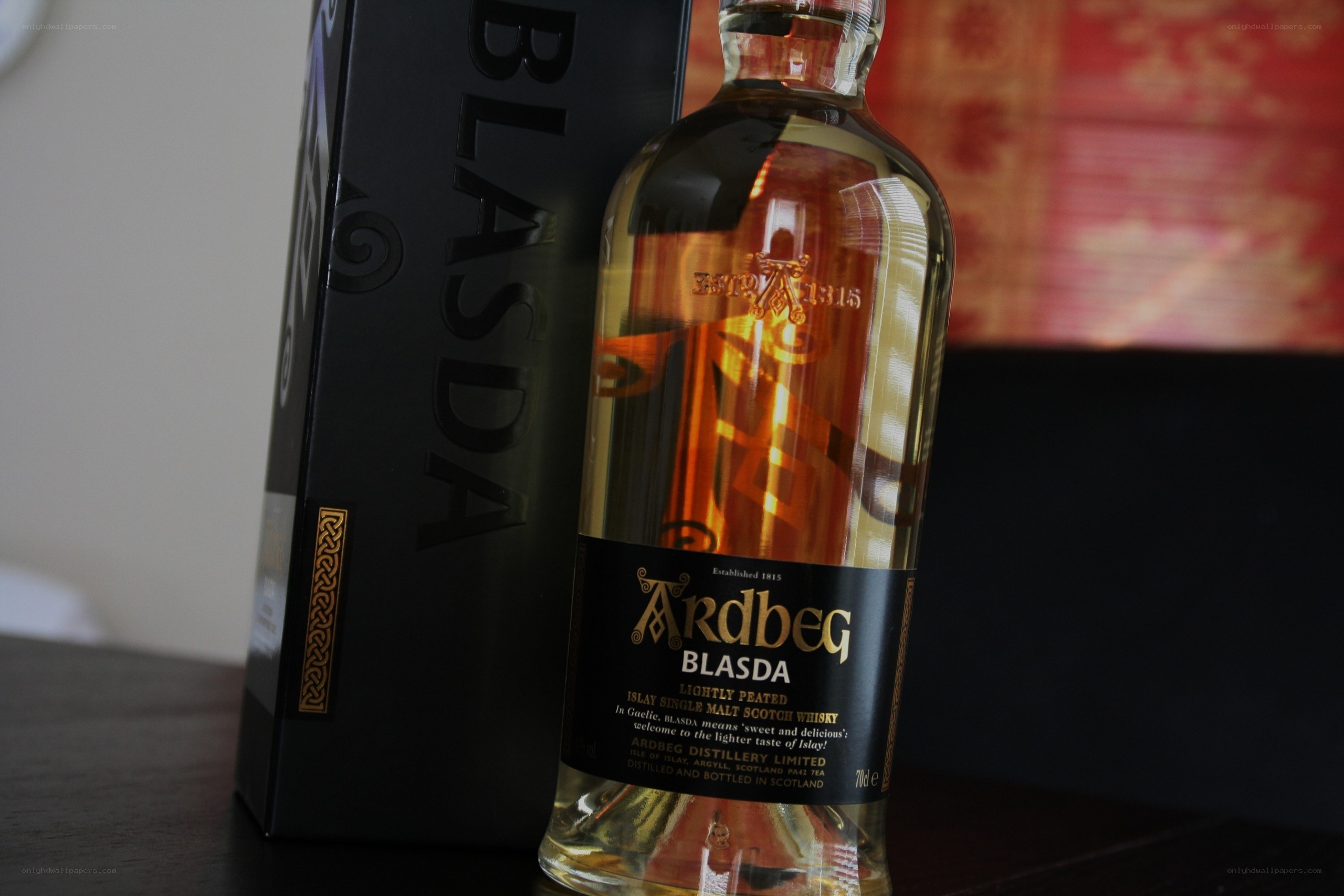 Ardbeg Blasda whisky bottle