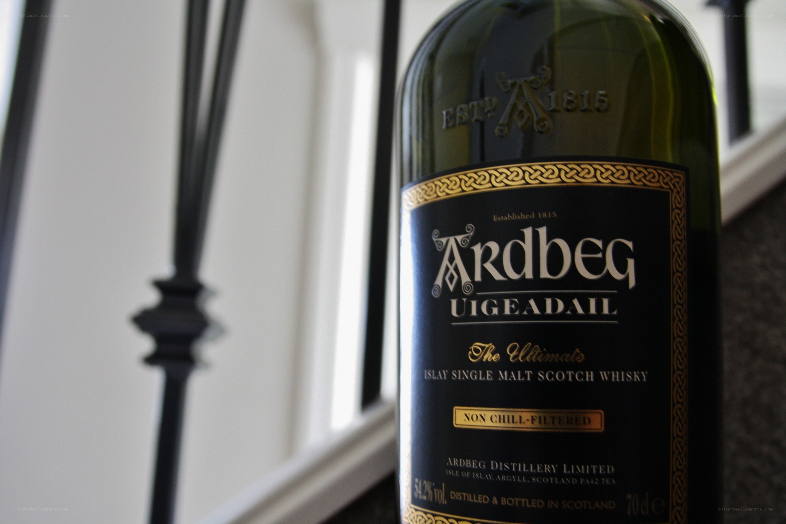 Ardbeg whisky bottle