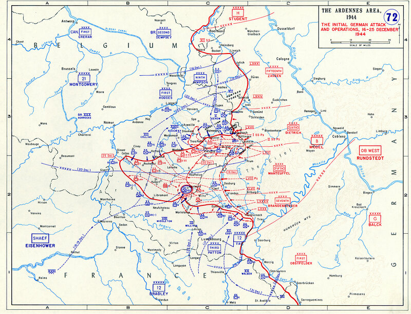 Ardennes Offensive Map