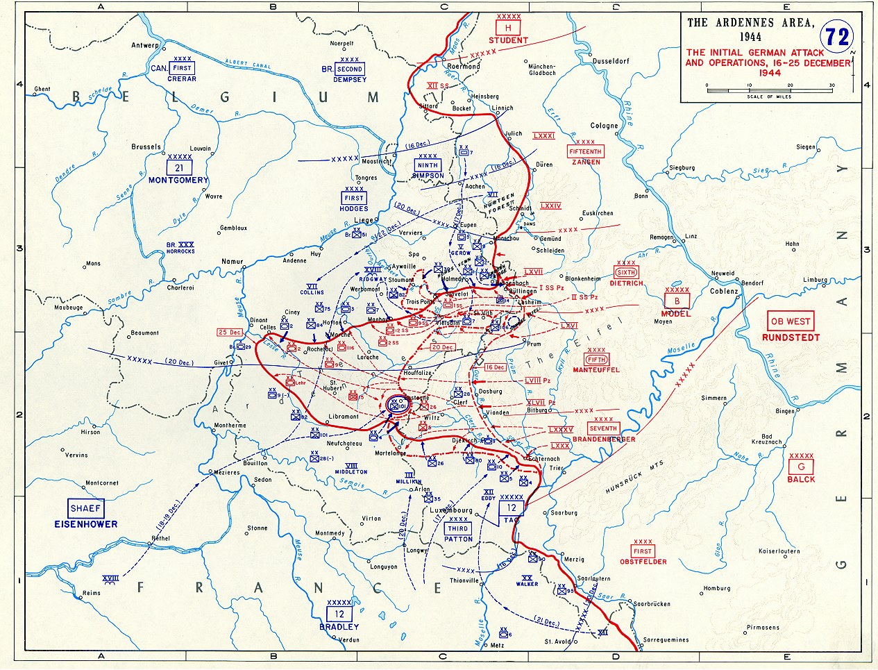 Ardennes Offensive Map
