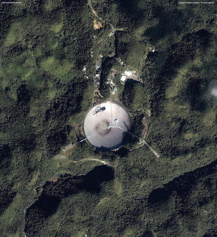 Arecibo Observatory from space