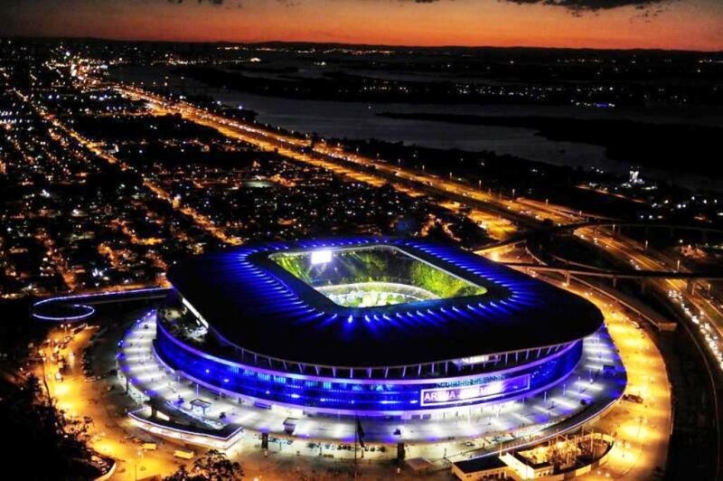 Arena da Baixada at dusk