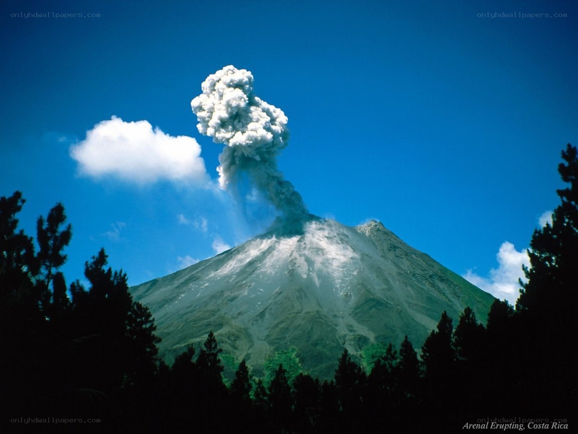 Arenal Volcano Erupting