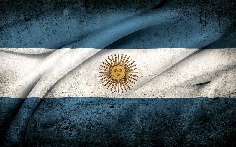 Argentine Flag — Blue, Dramatic