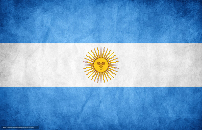 Argentine Flag — Blue, Patriotic, Illustration
