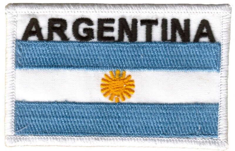 Argentine flag patch