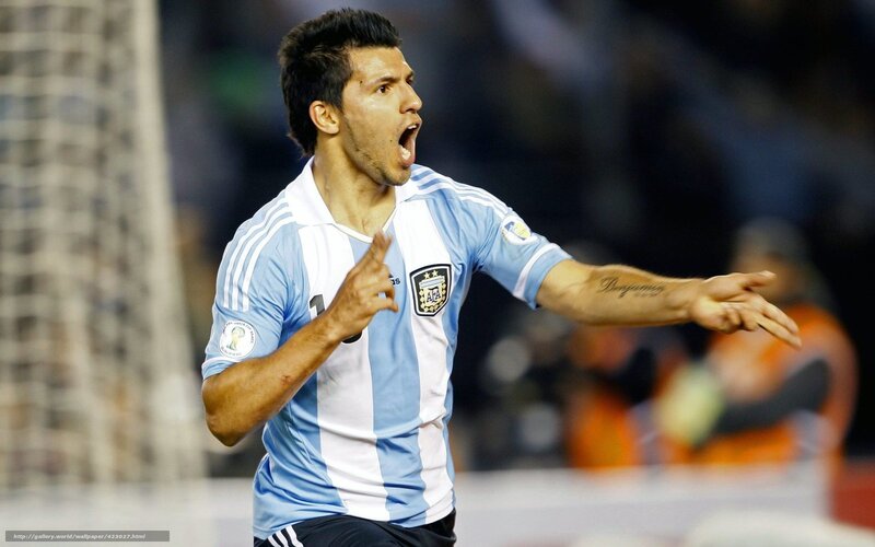 Argentine Football Player — Blue