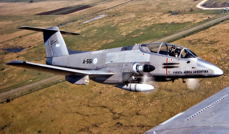 Argentine Jet in Flight