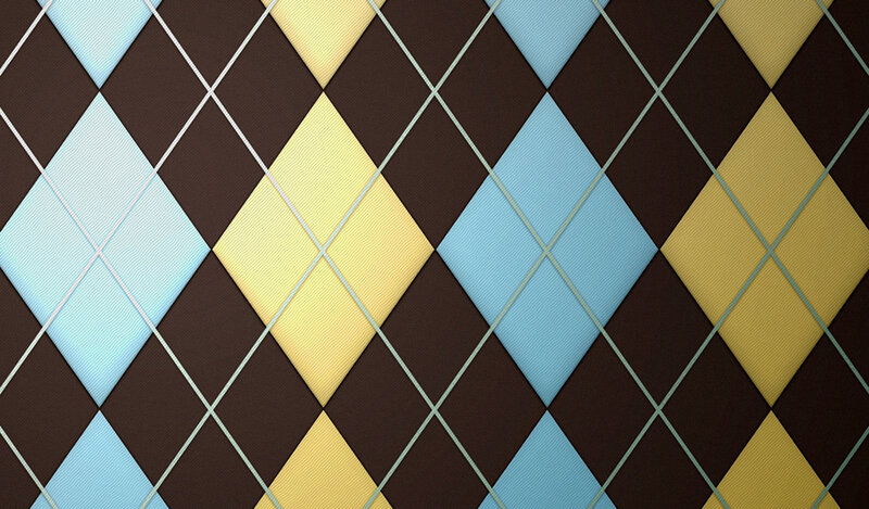 Argyle Pattern — Brown, Geometric, Vector Art