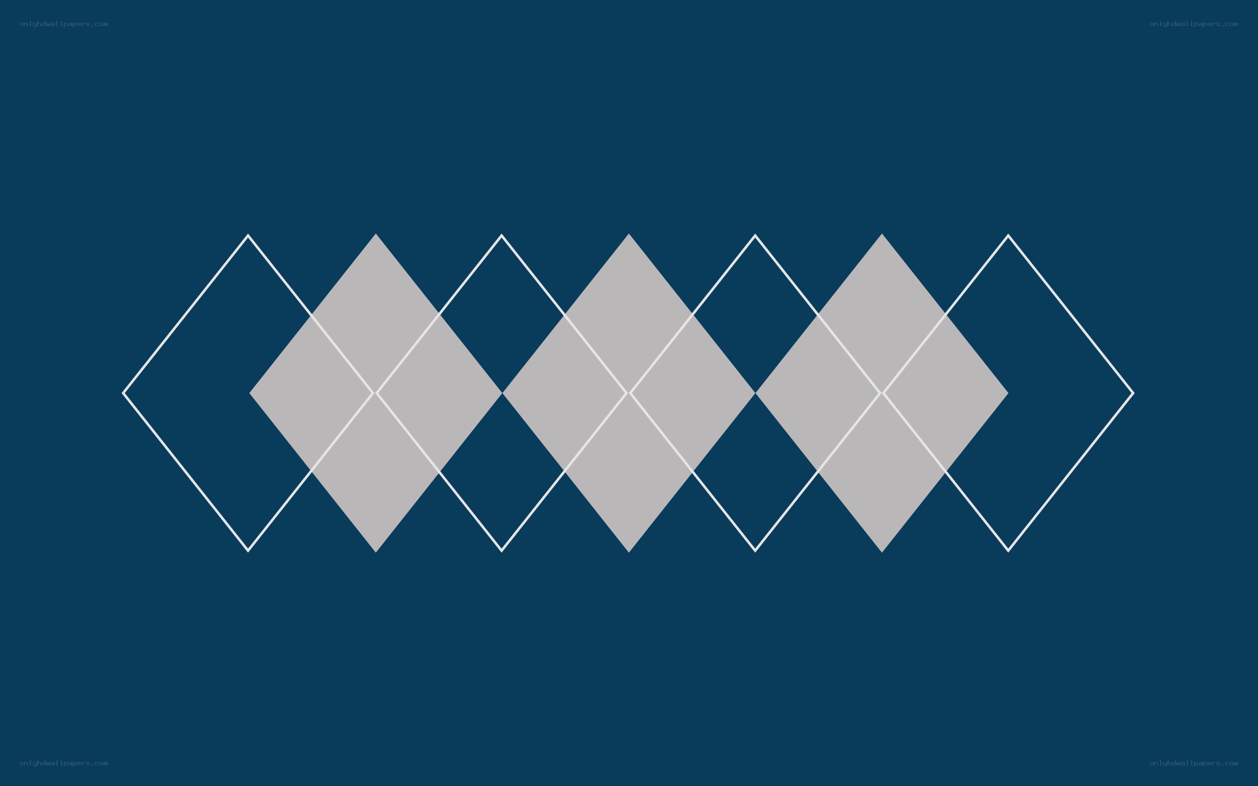 Argyle pattern on blue background