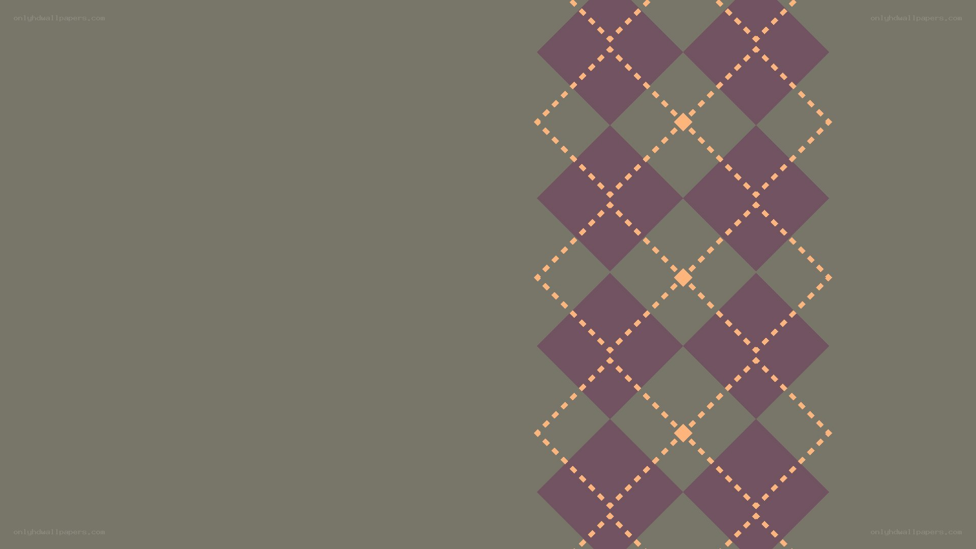 argyle pattern on gray background