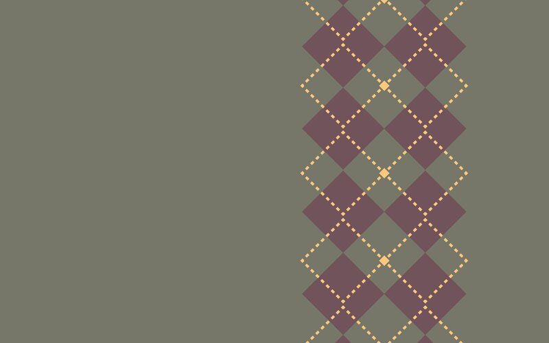 Argyle Pattern on Wall — Gray