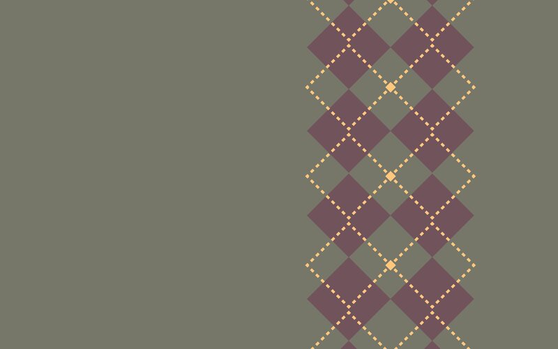 Argyle Pattern on Wall