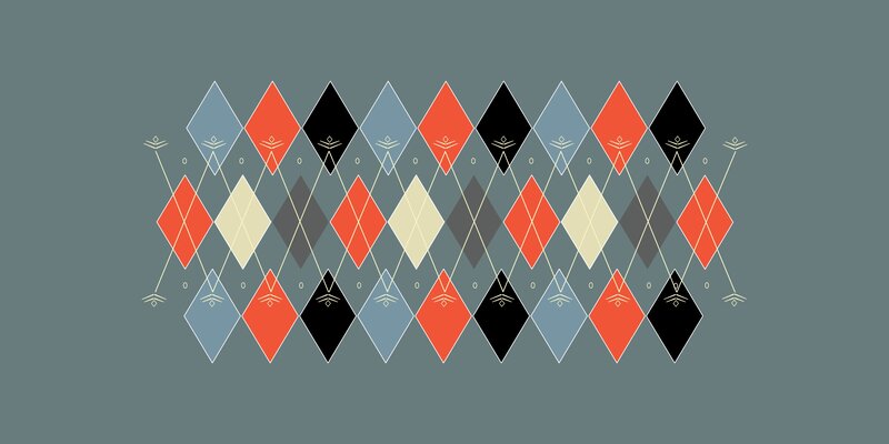 Argyle Pattern with Figures