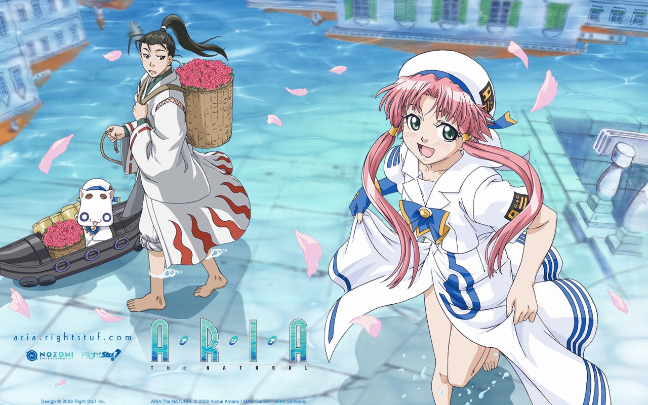 Aria the Natural anime scene