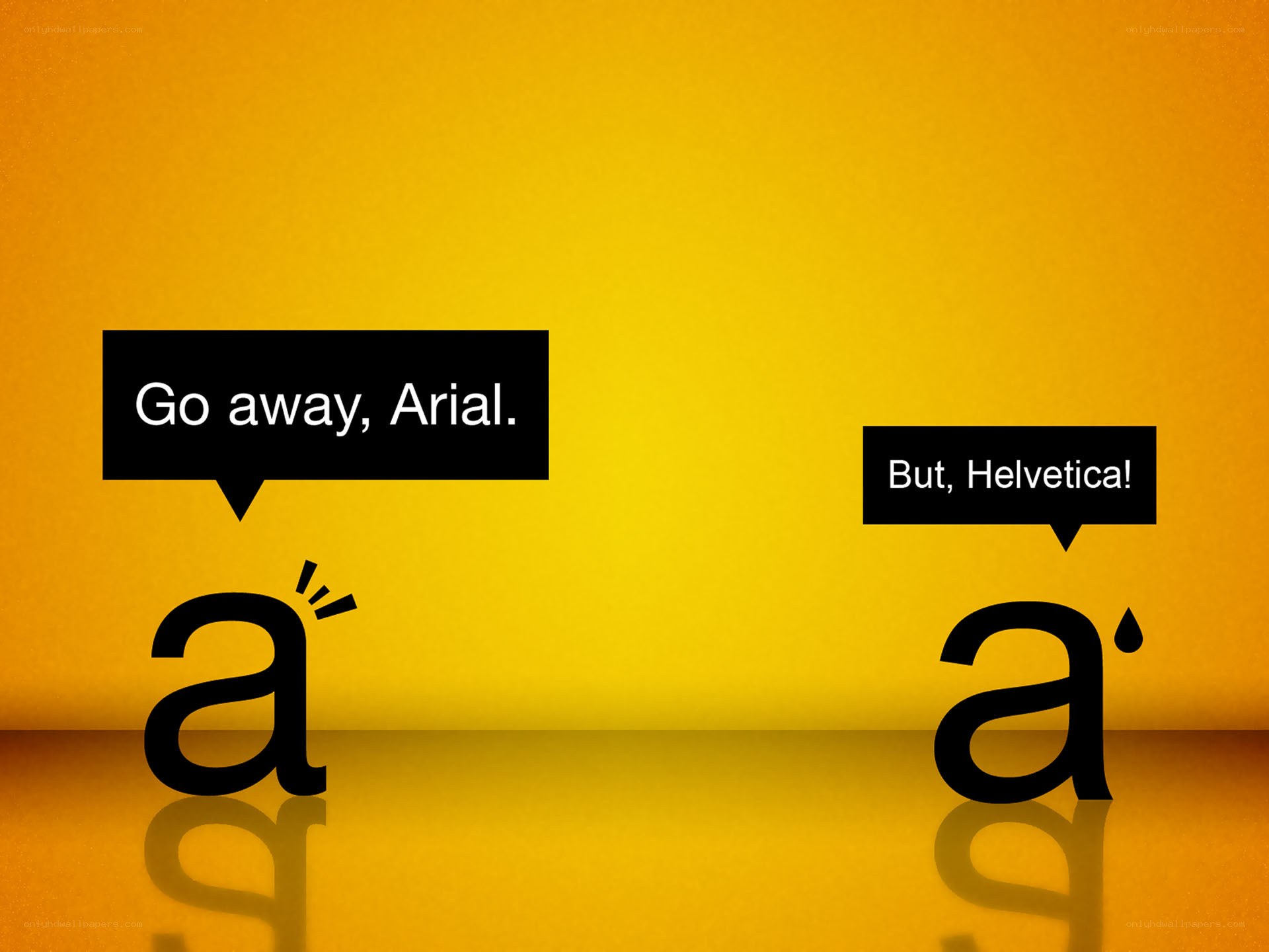 Arial vs Helvetica font comparison