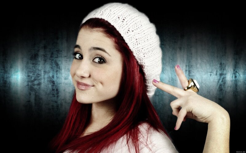 Ariana Grande with red hair