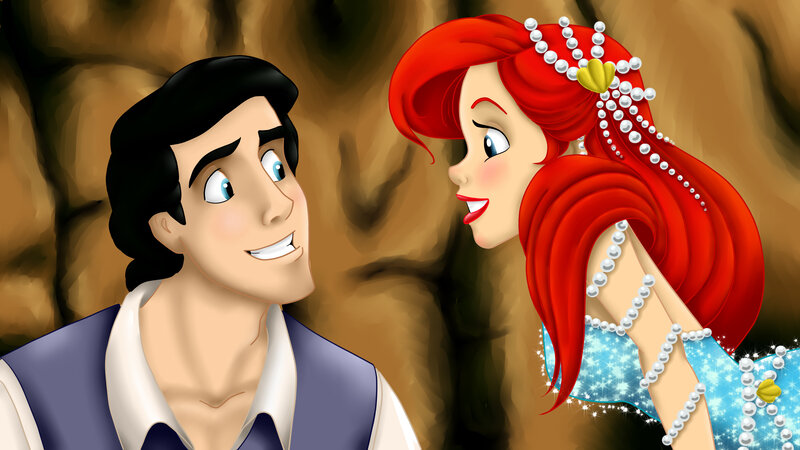 Ariel and Eric in Cave