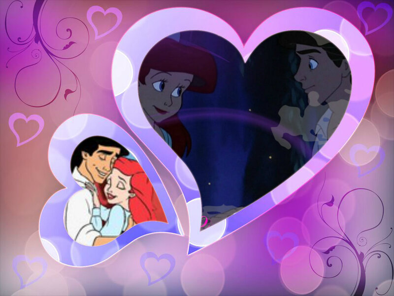 Ariel and Eric in Hearts