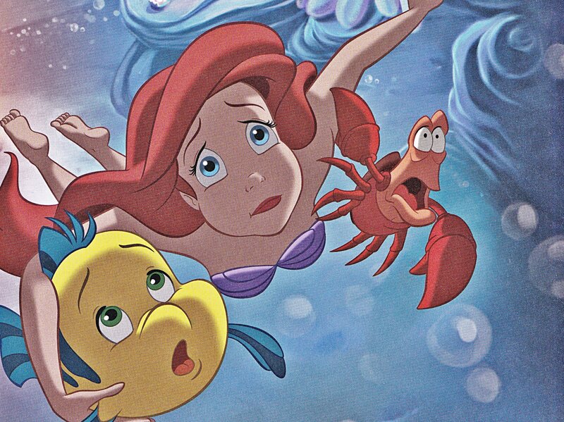 Ariel and Her Friends Underwater — Blue