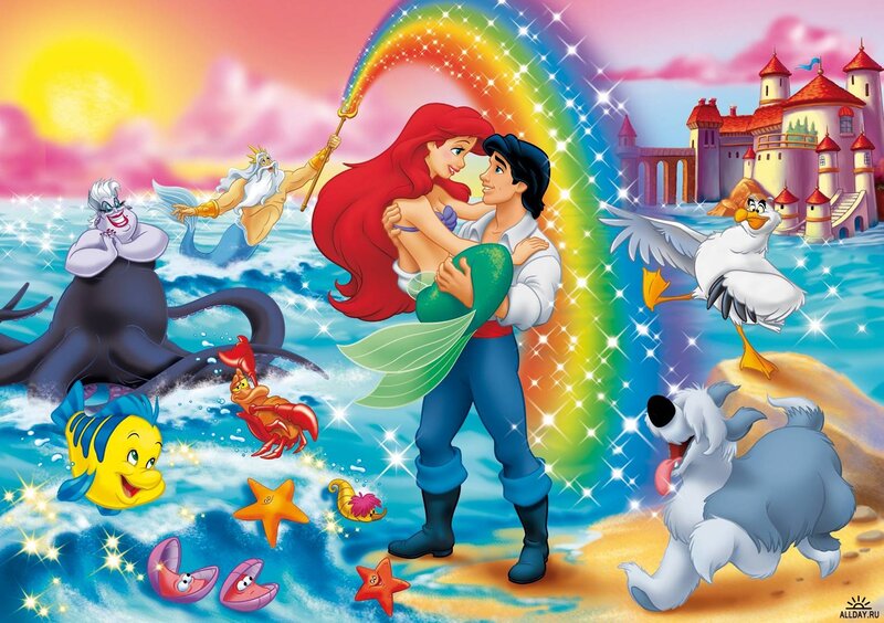 Ariel and Prince Eric — Blue, Joyful, Magical