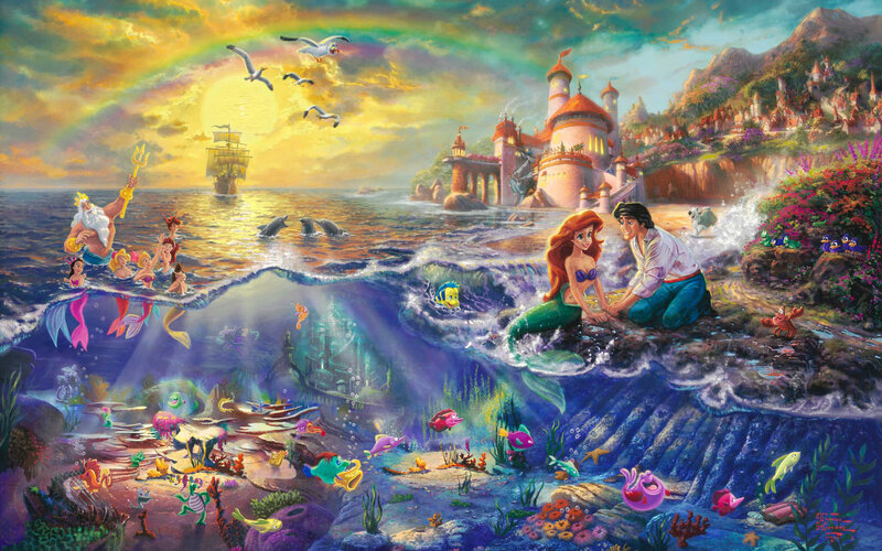 Ariel and Prince Eric — Blue, Magical