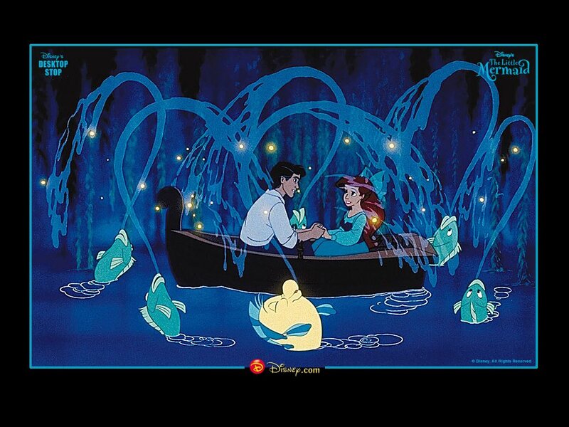 Ariel and Prince Eric — Blue, Romantic