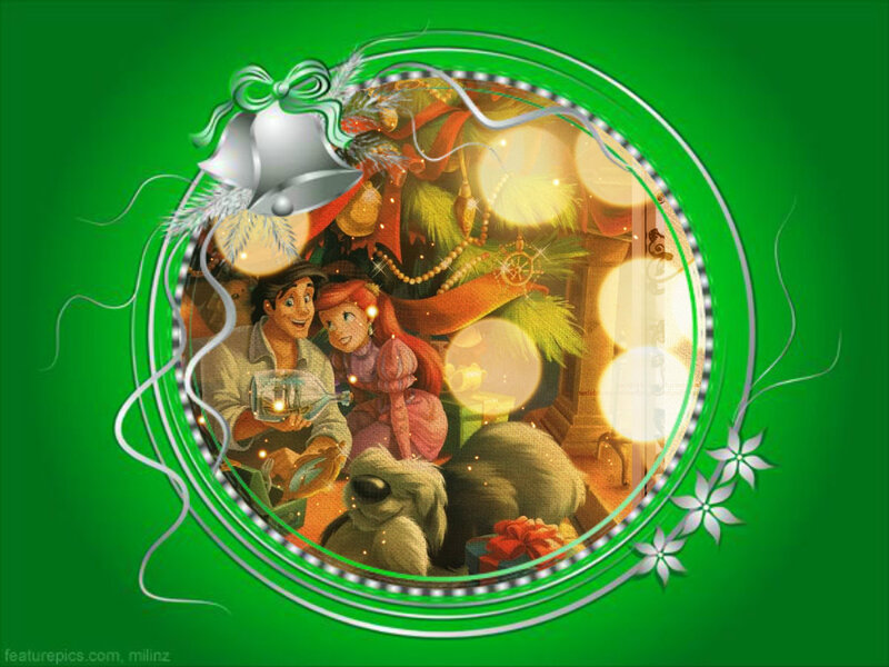 Ariel and Prince Eric — Green